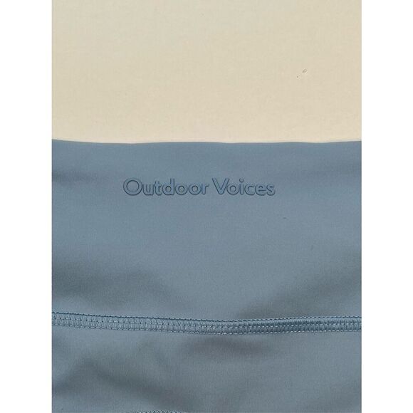 Outdoor Voices High Waisted Side Pocket Leggings Womens Size Medium Blue - Picture 11 of 13